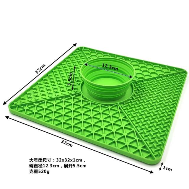 Wholesale Food Grade Silicone Pet Lick Mat – Slow Feeder with Suction Cups, Anti-Choke Slow Eating Pad for Dog Dental Health & Digestion