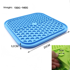 Wholesale Square Silicone Lick Mat for Dogs & Cats, Multi-Textured Slow Feeder Pad with Strong Suction Cups