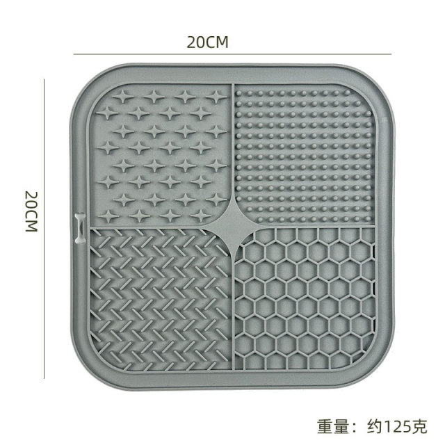 Wholesale Food Grade Silicone Pet Lick Mat – Slow Feeder with Suction Cups, Anti-Choke Slow Eating Pad for Dog Dental Health & Digestion