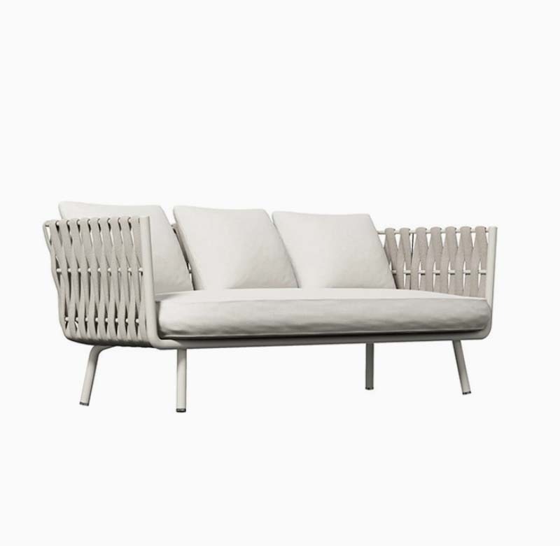 Sense Outdoor Sofa, 3-seater, natural / taupe Lounge Garden Furniture Set Poly Rattan, Dining Set, Outdoor Sofa, Armchair & Table