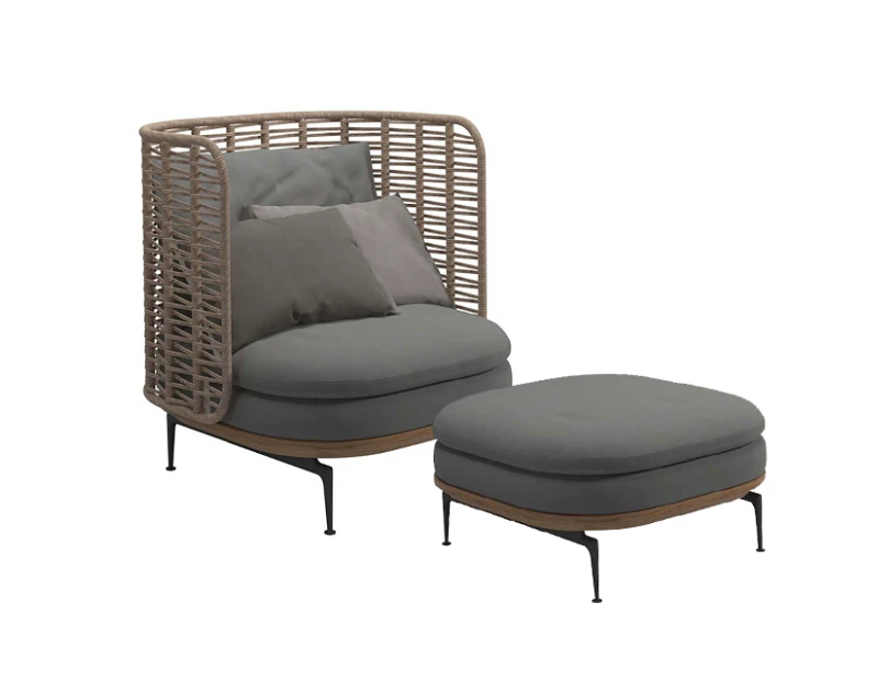 Aluminum Frame Outdoor Sofa Set, Rain & Corrosion Resistant, 10-Year Durability