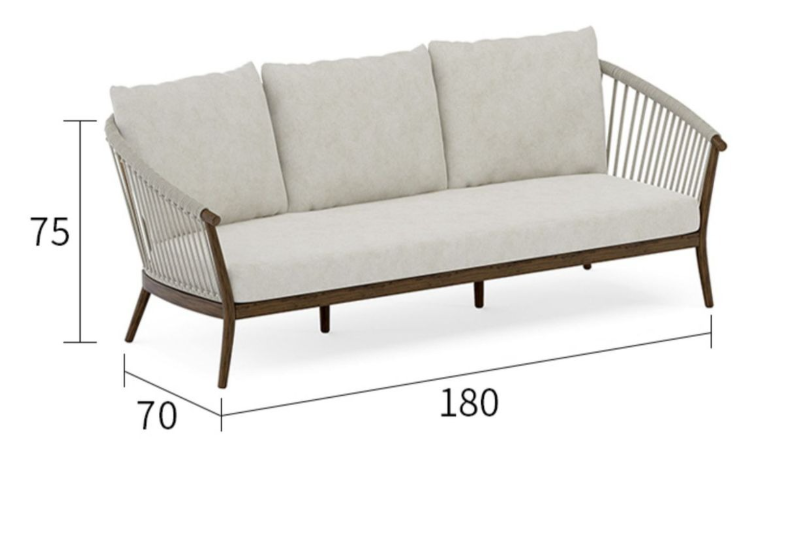 Garden Outdoor Sofa for Afternoon Tea, Create a Cozy Nook Sofa set with Table  and Chair
