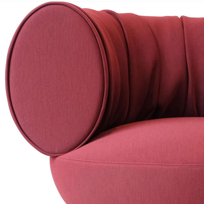 Customizable French Luxury Single Sofa Chair, Solid Wood Frame, Designer Sculptural Style
