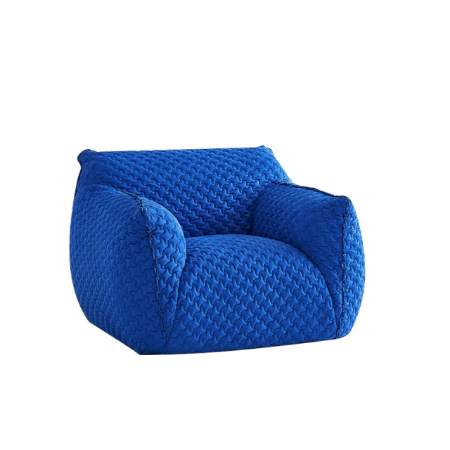 Factory Direct Modern Minimalist "Blue Fatty" Armchair, Living Room/Balcony/Bedroom Lounge Chair