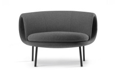 Mid Century Modern Velvet Sushi Roll Chair Gold Metal Legs Living Room Armchair