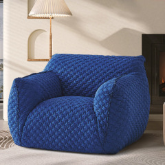 Factory Direct Modern Minimalist "Blue Fatty" Armchair, Living Room/Balcony/Bedroom Lounge Chair