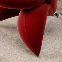 Factory Wholesale Nordic Lily Flower Chair Custom Fabric Petal Single Sofa Chair