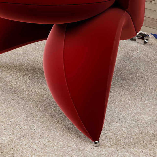 Factory Wholesale Nordic Lily Flower Chair Custom Fabric Petal Single Sofa Chair