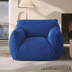 Factory Direct Modern Minimalist "Blue Fatty" Armchair, Living Room/Balcony/Bedroom Lounge Chair