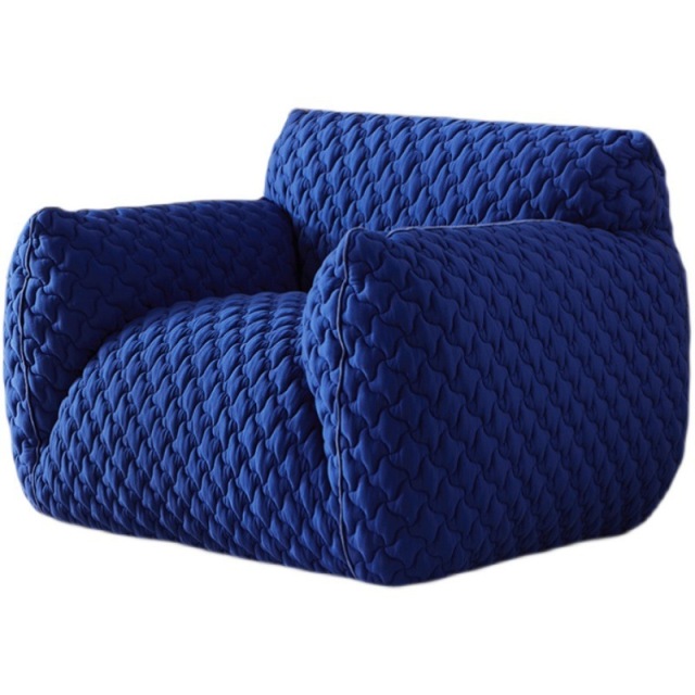 Factory Direct Modern Minimalist "Blue Fatty" Armchair, Living Room/Balcony/Bedroom Lounge Chair