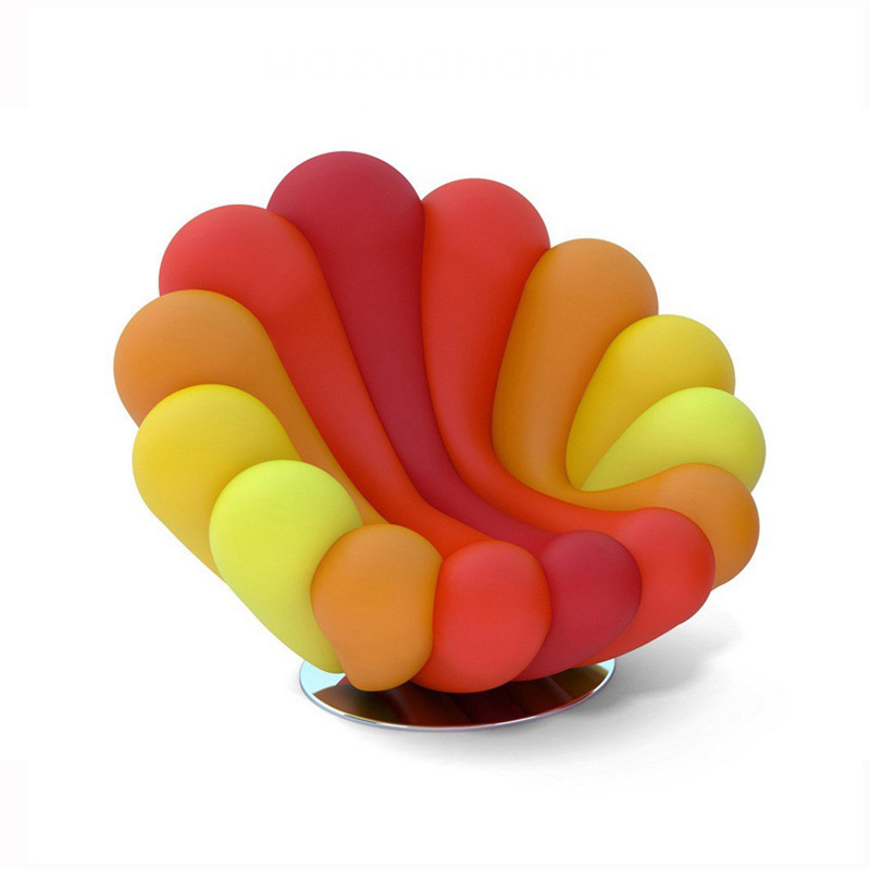 Factory Direct Modern Petal Swivel Chair | Customizable Color & Fabric Available