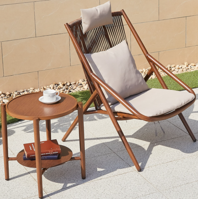 Y Shape Small Size Outdoor Sofa Set, Comfort Lounge Area for Compact Spaces