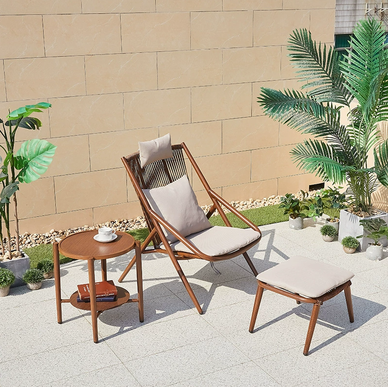 Y Shape Small Size Outdoor Sofa Set, Comfort Lounge Area for Compact Spaces