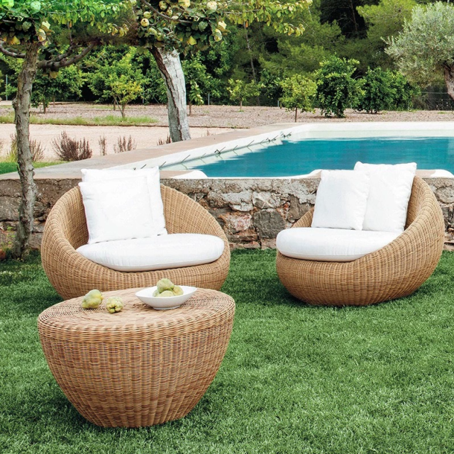 Garden Outdoor Sofa for Afternoon Tea, Create a Cozy Nook with Coffee Table