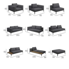 Modular Outdoor Sofa Waterproof & UV-resistant