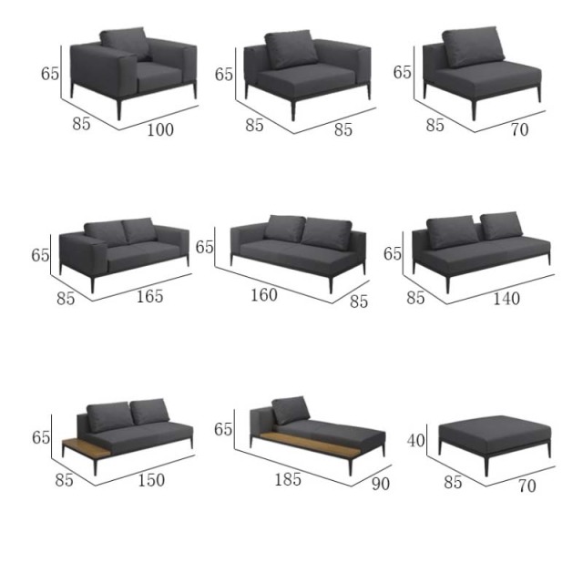 Modular Outdoor Sofa Waterproof & UV-resistant