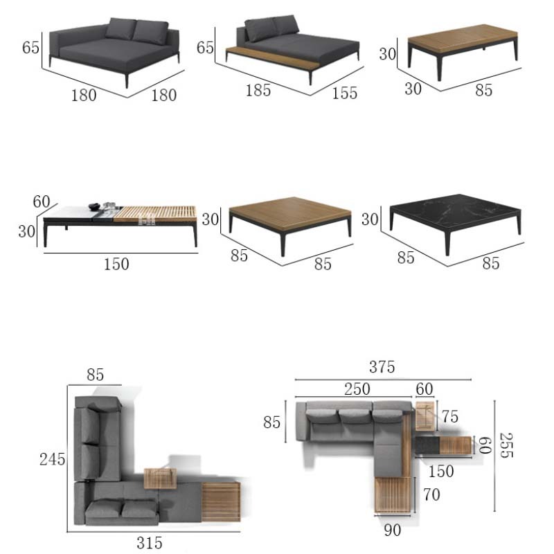 Modular Outdoor Sofa Waterproof & UV-resistant