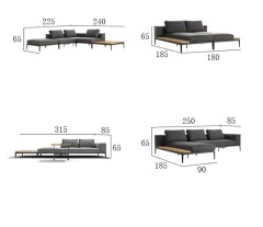 Modular Outdoor Sofa Waterproof & UV-resistant