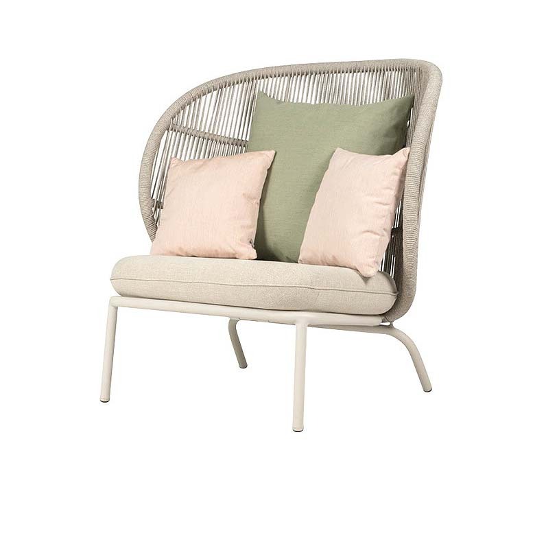 High-back Single Sofa customized size Rattan Wicker Outdoor Sofa