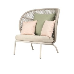 High-back Single Sofa customized size Rattan Wicker Outdoor Sofa
