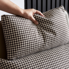 Factory Direct  Italian Minimalist Chair, Saddle Leather Upholstered with Down Cushion for Wholesale