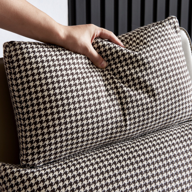 Factory Direct  Italian Minimalist Chair, Saddle Leather Upholstered with Down Cushion for Wholesale