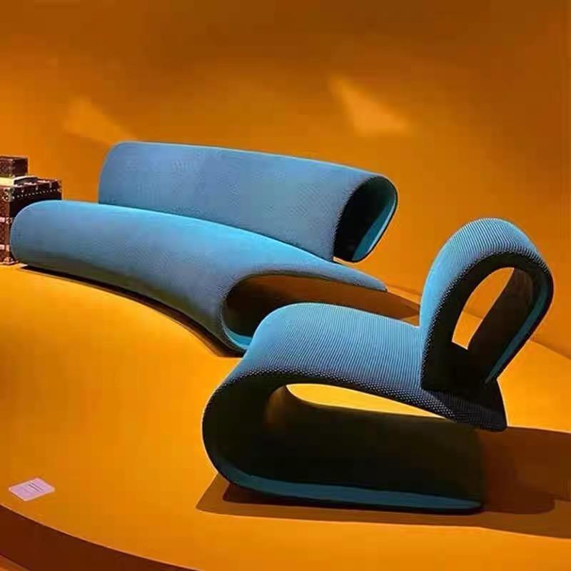 Italian modular sofa, free combination lazy sofa, artificial fabric living room sofa, modular armrest backrest sofa, small apartment sofa set