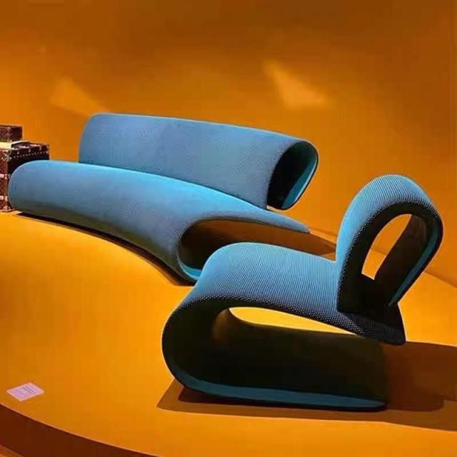 Italian modular sofa, free combination lazy sofa, artificial fabric living room sofa, modular armrest backrest sofa, small apartment sofa set