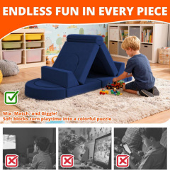 Customizable Foldable Memory Foam Toddler Mattress, Portable Outdoor Travel Bed & Kids Sofa