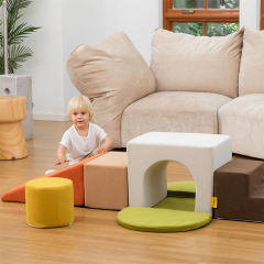 7-Piece Toddler Modular Foam Playset, Climb & Crawl Soft Blocks with Non-Slip Base