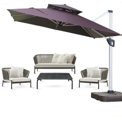 Outdoor Patio Rattan Sofa, Sunproof Waterproof Living Room Leisure Chair