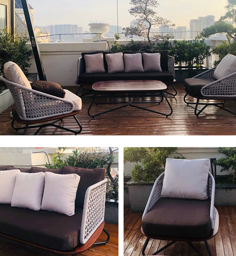 Small Space Patio Sofa, Nordic Minimalist Balcony Sunproof Rattan Chair