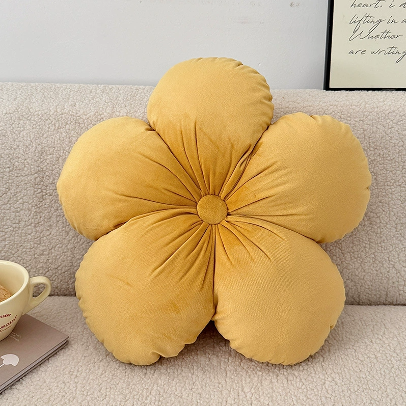 Flower Shaped Throw Pillow Sofa Cushion, Fresh Style Back Pillow, Soft Mat for Tatami Bay Window Sofa