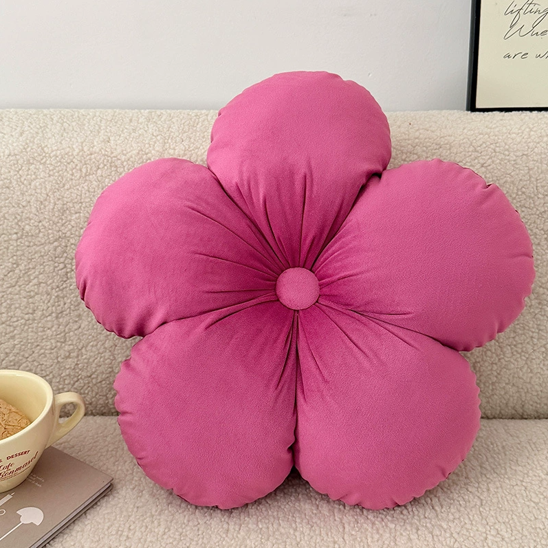 Flower Shaped Throw Pillow Sofa Cushion, Fresh Style Back Pillow, Soft Mat for Tatami Bay Window Sofa