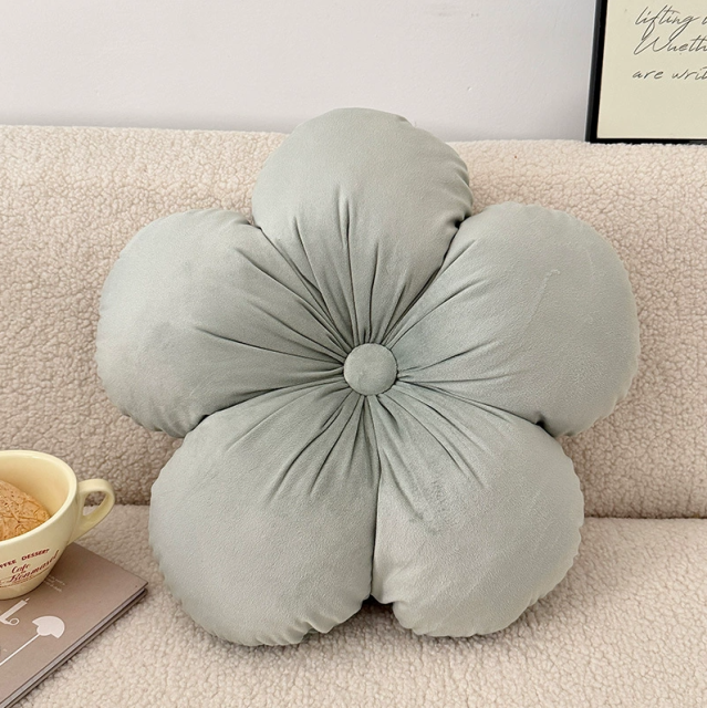 Flower Shaped Throw Pillow Sofa Cushion, Fresh Style Back Pillow, Soft Mat for Tatami Bay Window Sofa
