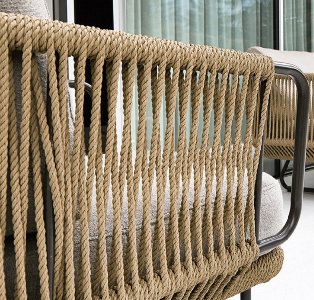 Patio Rattan Lazy Sofa, Outdoor Waterproof Sunproof Sofa