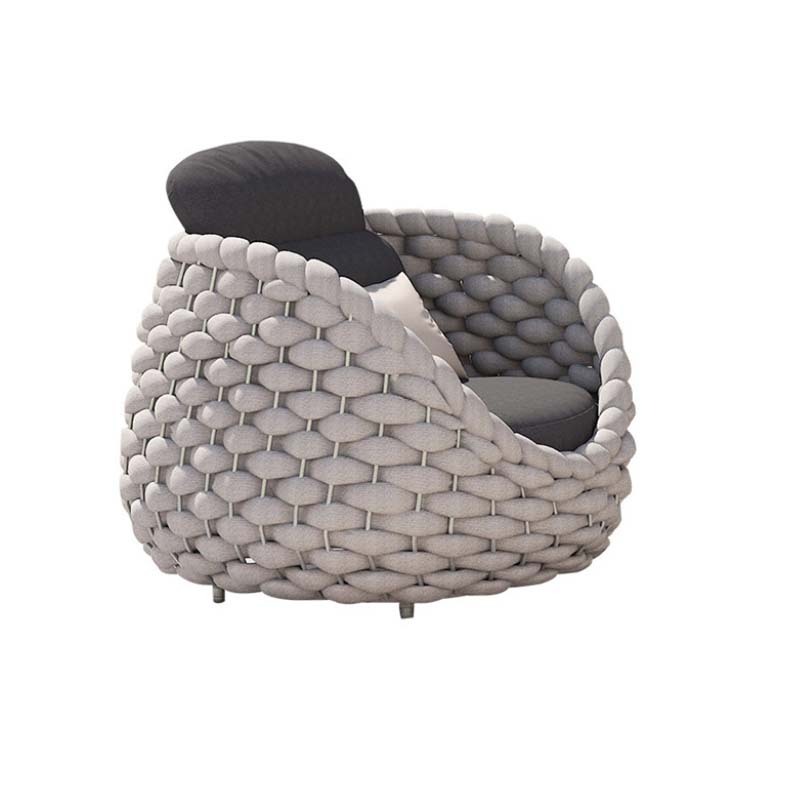 Waterproof Outdoor Patio Sofa, Lazy Leisure Rattan Chair