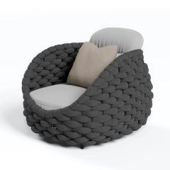 Removable Washable Patio Sofa, Outdoor Rainproof Rattan Leisure Furniture