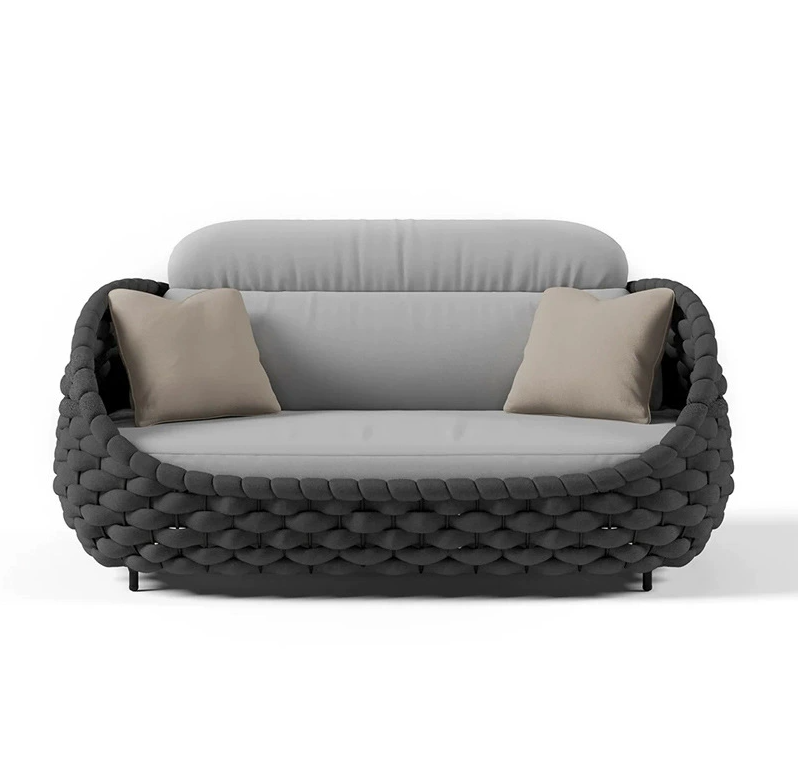 Waterproof Outdoor Patio Sofa, Lazy Leisure Rattan Chair