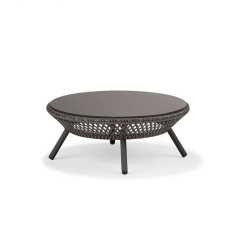Minimalist Aluminum Alloy Outdoor Sofa, Wear-resistant Leisure Sofa for Courtyard Garden