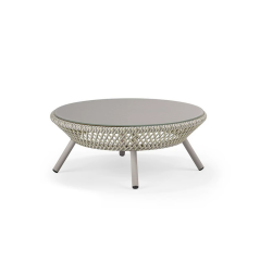 Minimalist Aluminum Alloy Outdoor Sofa, Wear-resistant Leisure Sofa for Courtyard Garden