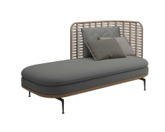 Widen Enlarged Outdoor Rattan Sofa, Anti-aging Leisure Sofa for Courtyard Homestay