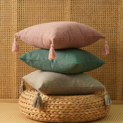 Linen cushion Macramé Woven Boho Pillow Simple styles