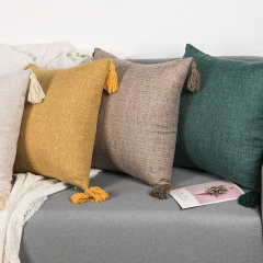 Linen cushion Macramé Woven Boho Pillow Simple styles