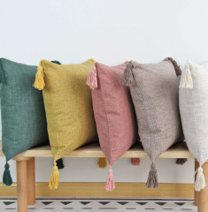 Linen cushion Macramé Woven Boho Pillow Simple styles