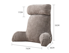 Snow Hibiscus Single Person Back Cushion