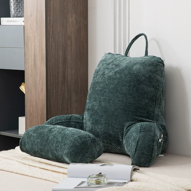 Snow Hibiscus Single Person Back Cushion
