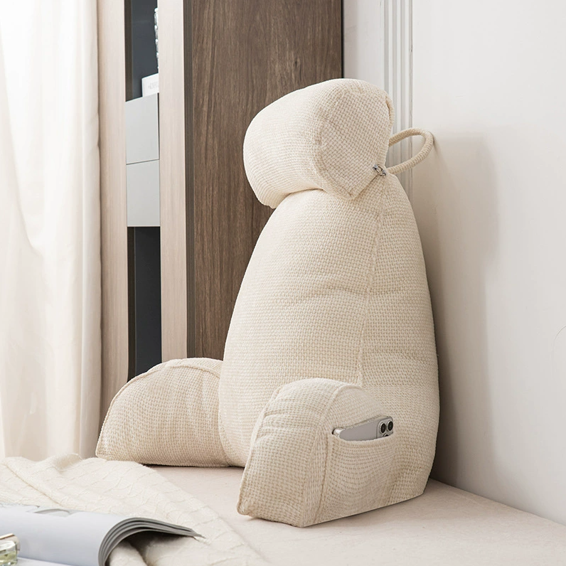 Snow Hibiscus Single Person Back Cushion