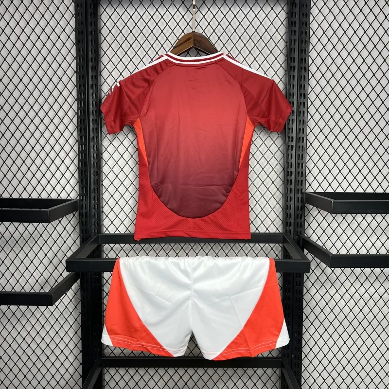 24-25 Manchester United Home Kids Jersey+Shorts