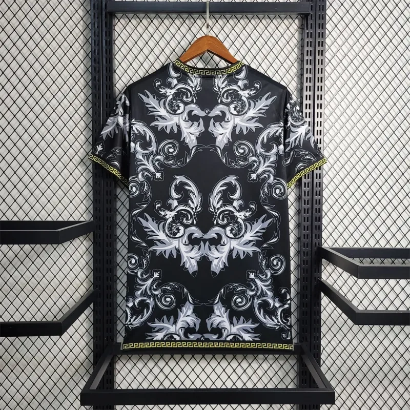 2023 Italy Nation VERSACE Special Edition Black Jersey